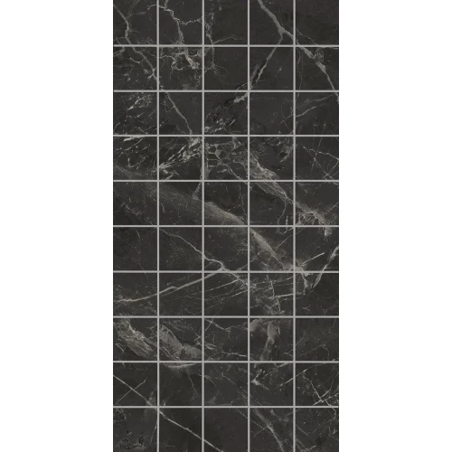 Декор чипсет Kerama Marazzi Коррер обрезной глянцевый чёрный KMD2PTG004BR 60x30 см