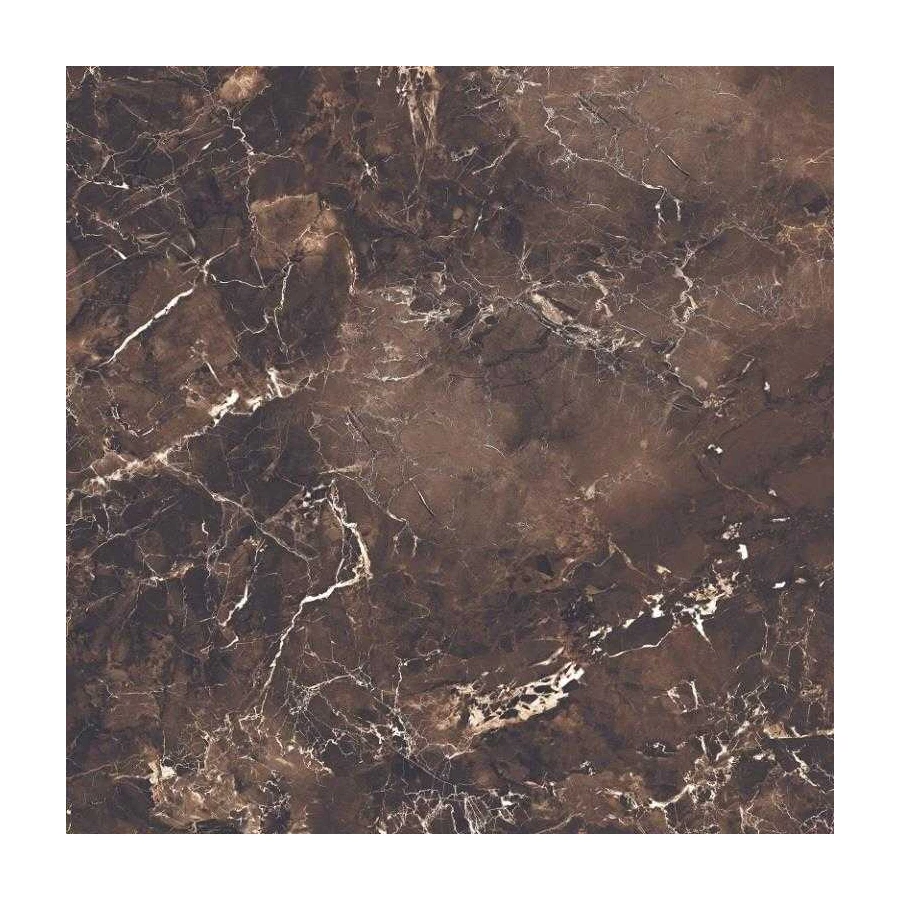 Керамогранит Velsaa Emperador-Daina Mramor Copper Slab black 60 коричневый 60*60 см