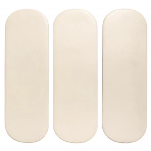 Плитка настенная DNA Calema Oval White Matt матовая белая 16х5,2 см