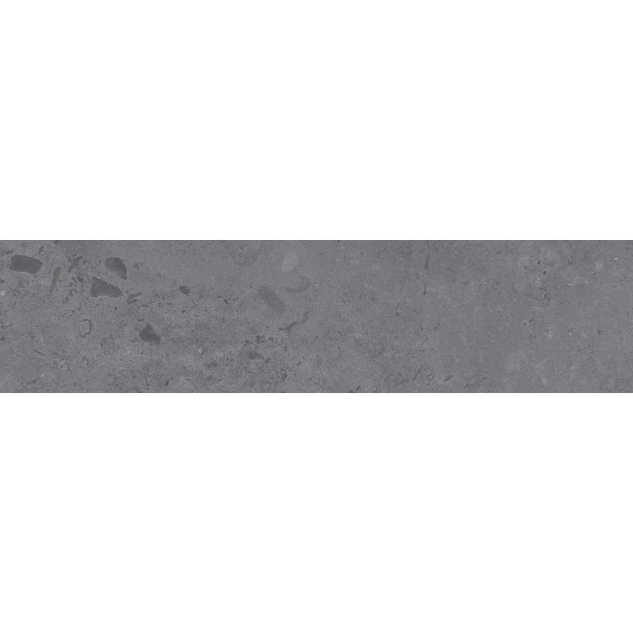 Подступенок из керамогранита Kerama Marazzi Про Лаймстоун матовый темно-серый DD205120R/2 60x14,5 см