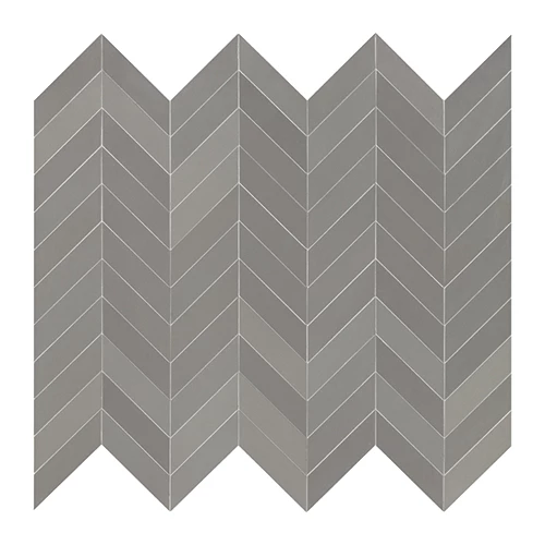 Керамогранит Mutina Мевс Пигеон Чеврон / Mews Pigeon Chevron матовый серый BOM68 19,6х5,5 см