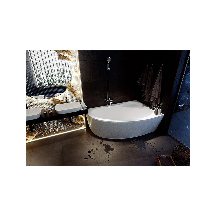 Ванна акриловая Azario Laura асимметричная правая AV.0051170 170x110 см