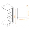 Душевая перегородка RGW WA-019B С рисунком 351001990-84 90 см