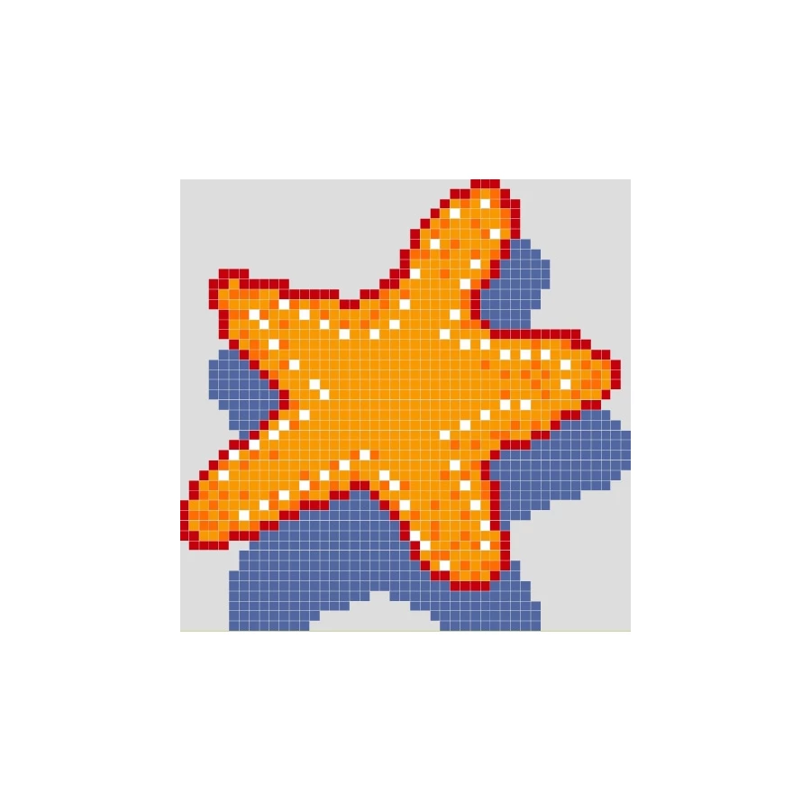 Панно из стеклянной мозаики Trend Aquatica Beryl 2x2 матовое оранжевое BER 95х95 cм