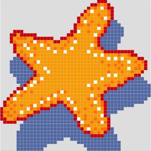 Панно из стеклянной мозаики Trend Aquatica Beryl 2x2 матовое оранжевое BER 95х95 cм