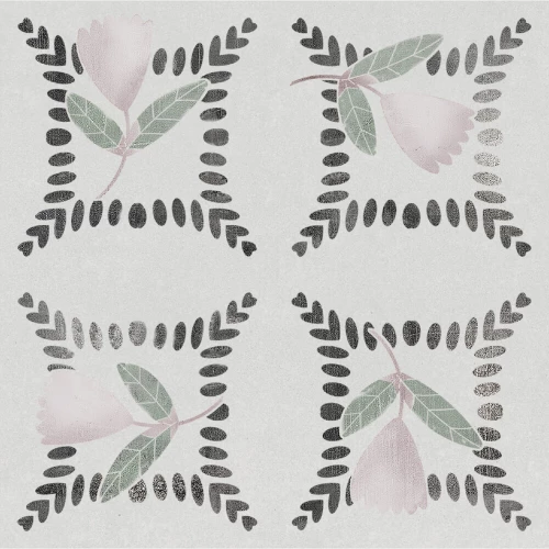 Керамогранит Harmony Peronda Dakar Garden матовый серо-зеленый 3356237714 12,3х12,3 см