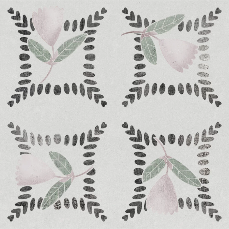 Керамогранит Harmony Peronda Dakar Garden матовый серо-зеленый 3356237714 12,3х12,3 см