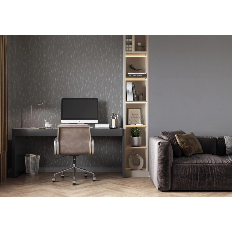 Обои флизелиновые Palitra Home Crystal HomeColor серые HC72125-45 1,06х10,05 м