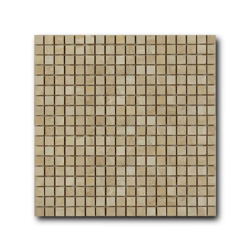 Мозаика из натурального камня Art&Natura Marble Mosaic Travertino Classico 15x15 сетка бежевая mm-travclass 30,5x30,5 см