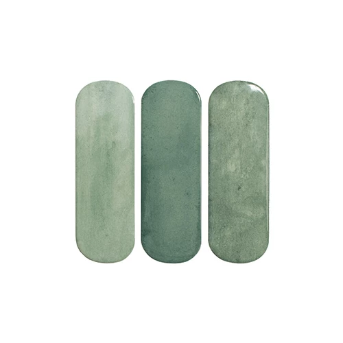 Плитка настенная DNA Calema Oval Clover Gloss глянцевая салатовая 16х5,2 см