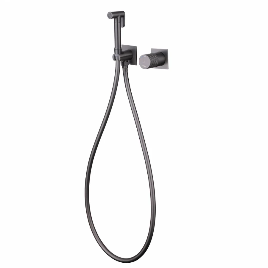 Смеситель Abber Rund с гигиеническим душем никель AF8725NG