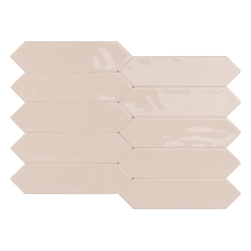 Плитка настенная Smile Tile Пикет Ноке / Picket Noce глянцевая бежевая 71123124 30х7,5 см