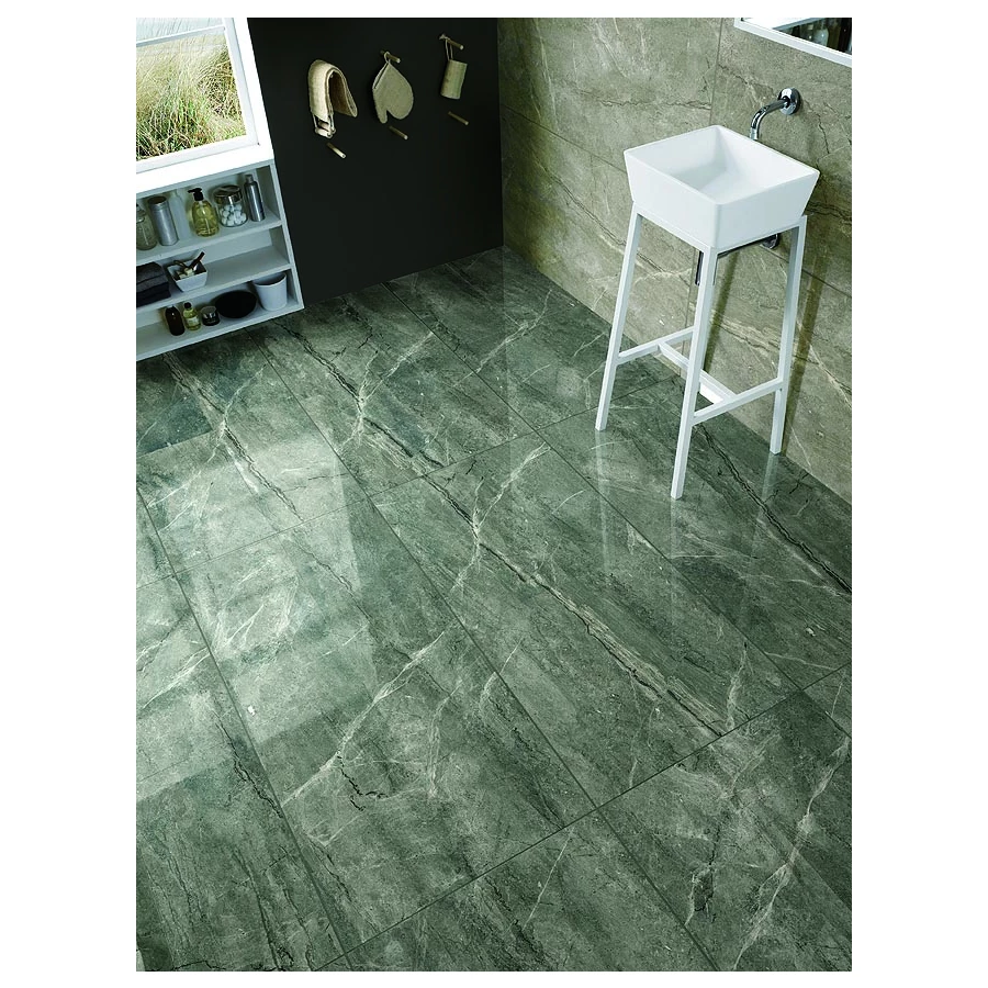 Керамический гранит глазурованный LeeDo Ceramica Breccia Marengo POL серый 120x60 см