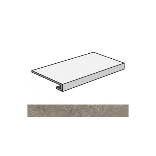 Ступень фронтальная Atlas Concorde Россия Дрифт Лайт Грей / Drift Light Grey матовая серая 620070001388 80х33 см