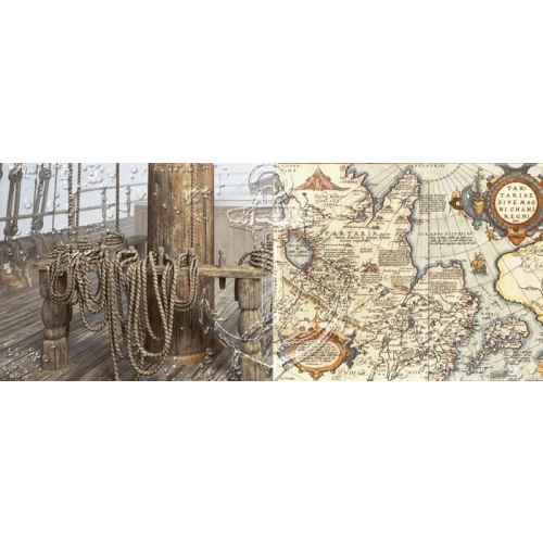 Декор Azori Variete Blue Marine 3 50,5x20,1