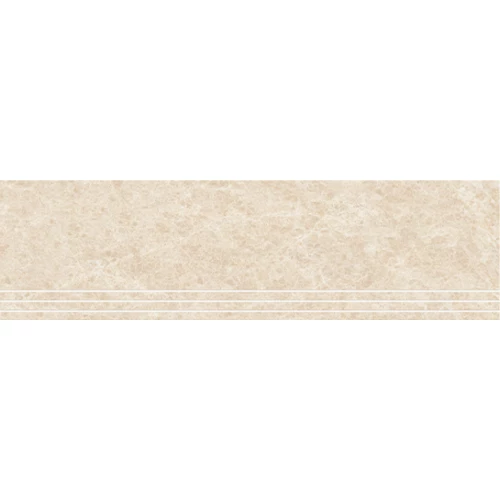 Ступень Meili Ceramica Limestone Matt с насечками матовая бежевая FAMS50110 120х35 см