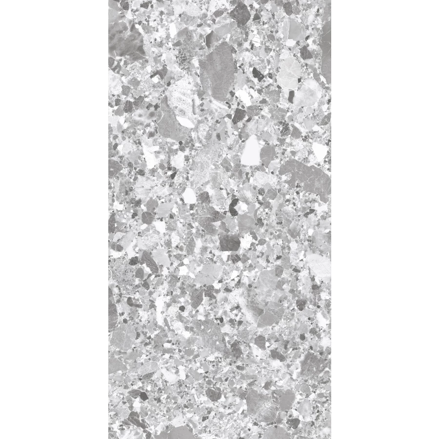 Керамогранит Creanza Terragona Silver Solido матовый с микрогранулами серый SL1004-A 120х60 см