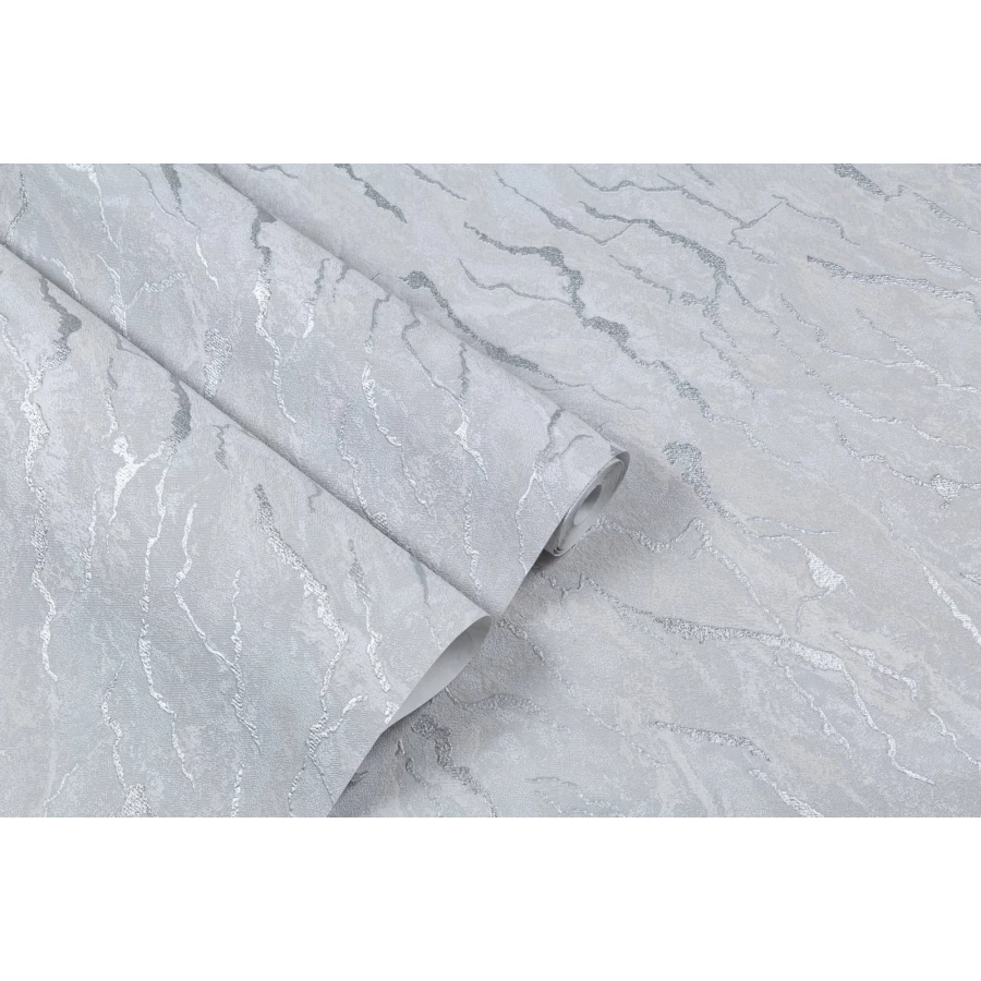 Обои флизелиновые Palitra Home Ornament HomeColor серые HC31216-44 1,06х10,05 м