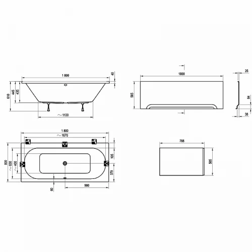 Ванна Ravak City C920000000 180х80 см