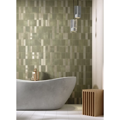 Керамогранит Equipe Miyako Forest натуральный матовый зеленый 32383 15x10 см