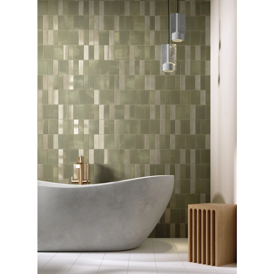 Керамогранит Equipe Miyako Forest натуральный матовый зеленый 32383 15x10 см