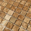 Мозаика Bonaparte Каменная мозаика Madrid-20 Pol 20х20 коричневая 30,5х30,5 см