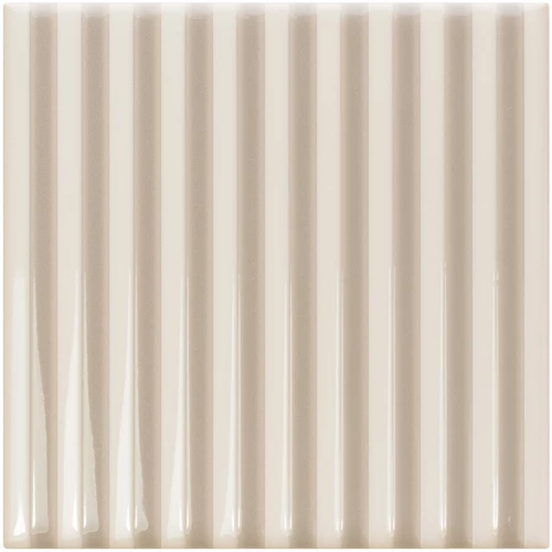 Плитка керамическая WOW Твистер Ер Вапор Греиге / Twister Er Vapor Greige глянцевая бежевая 129327 12,5х12,5 см