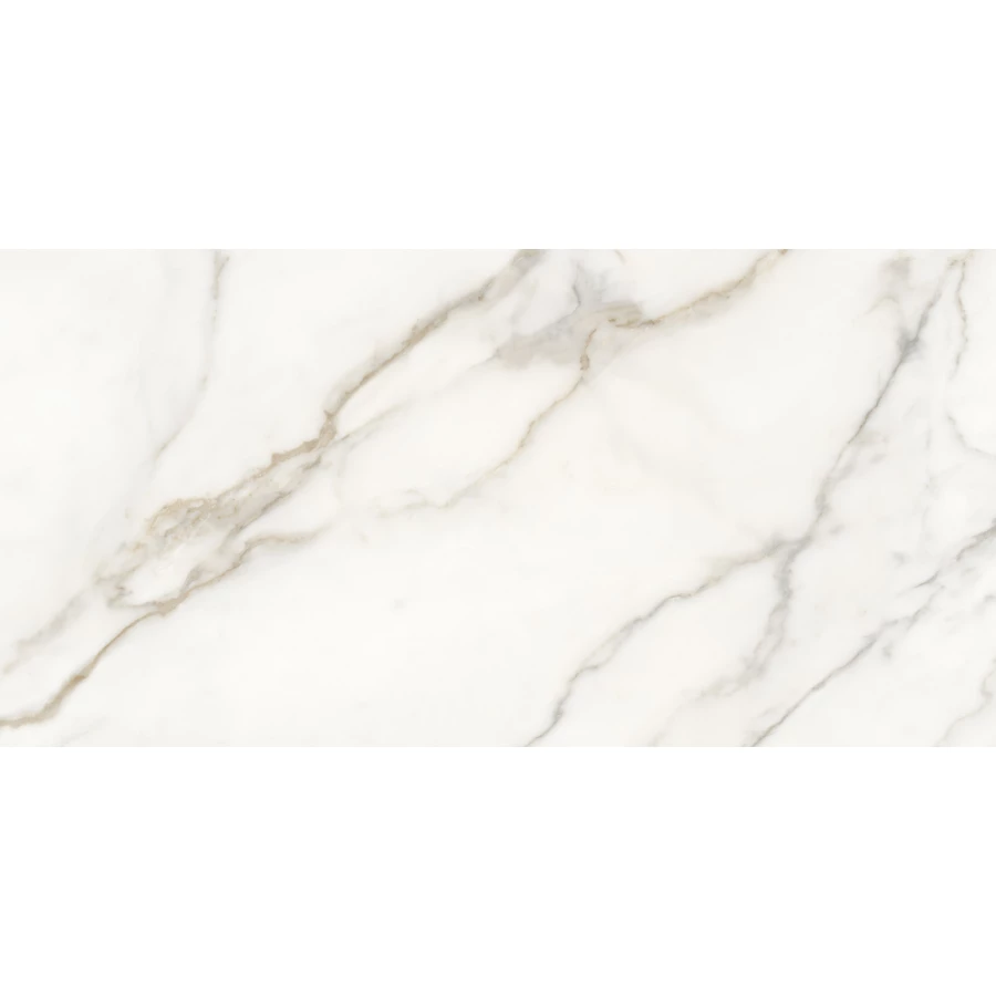 Керамогранит Cersanit Futura тонкий Gold Venice полированный белый ректификат A17121 120х60 см