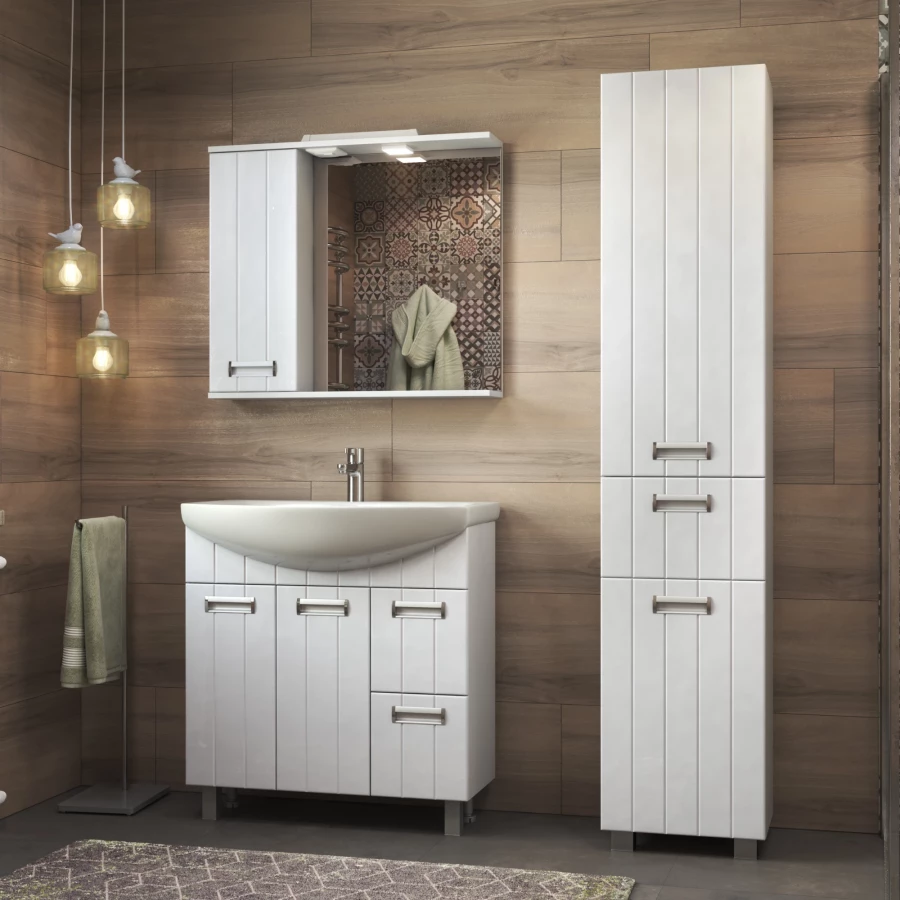 Зеркало шкаф Vigo Diana 800 навесной левый со спотом z.DIA.80.L.El 80x70 см