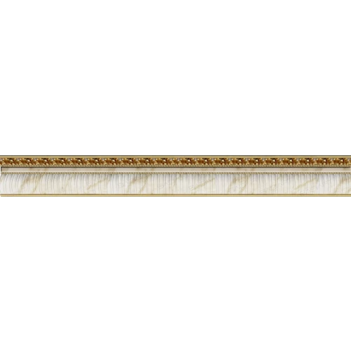 Плитка настенная Baldocer Davos Zocalo Relieve Oro Бордюр матовый бежевый 85х9 см