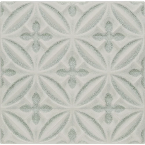 Плитка керамическая Adex Оушн Релиеве Cаспиан Сурф Граы / Ocean Relieve Caspian Surf Gray глянцевая серая ADOC4004 15х15 см