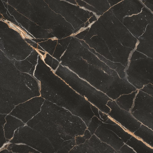Керамогранит Eurotile Ceramica Mirra Black Pol черно-серый 7930138705320 60x60 см