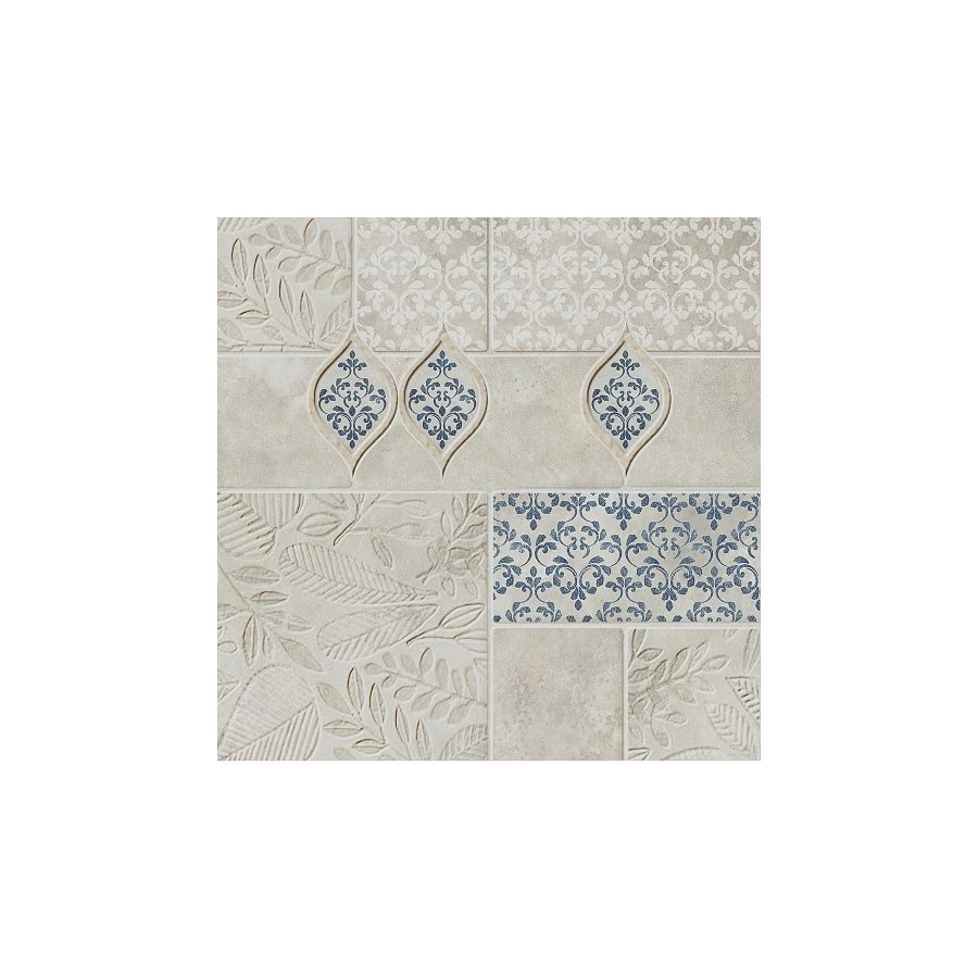 Декор Kerama Marazzi Сиена 1 матовый серый 20х20 см