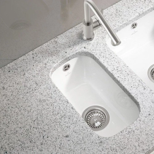 Мойка кухонная для установки под столешницу Villeroy&Boch Cisterna 26 крепеж клапан слива CeramicPlus белый глянцевый 670701KG 26х44 см