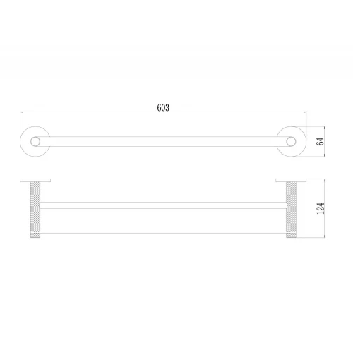 Держатель Savol для полотенец двойной S-002148HB