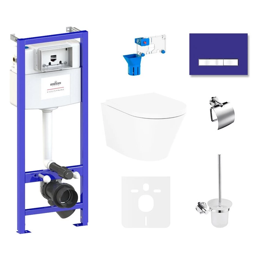 Унитаз Lavinia Boho Relfix Biore Compacto Rimless 75110343 (комплект 9 в 1)