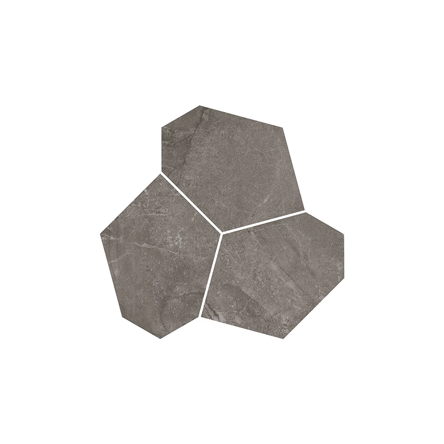 Декор Kerama Marazzi Марсель наборный обрезной матовый серый KMD2HID026GR 26,5x25,5 см