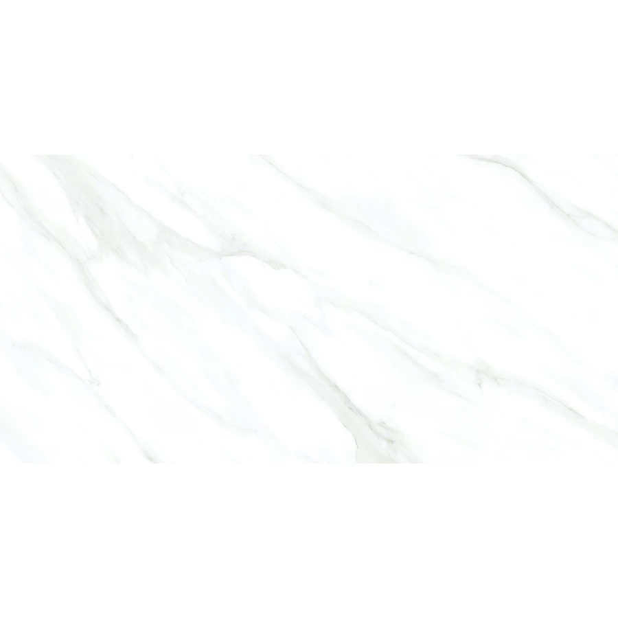 Керамогранит lamore Ceramic Gloss 60х120 Statuario Pearl глянцевый белый 60/120-058 120х60 см