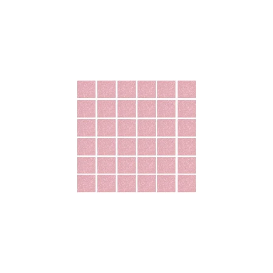 Стеклянная мозаика Rose Mosaic Gold Star сетка 2x2 глянцевая розовая A85(2)-2*2 32,7х32,7 см
