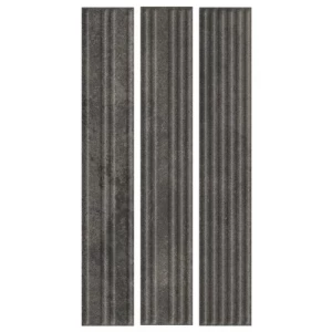 Плитка фасадная Ceramika Paradyz Carrizo Basalt Elewacja Struktura Stripes Mix Mat 40x6,6 см