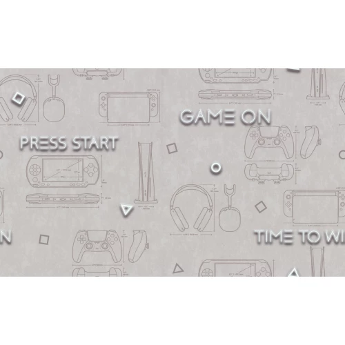 Обои флизелиновые Palitra Home Gamepad HomeColor коричневые HC72157-42 1,06х10,05 м