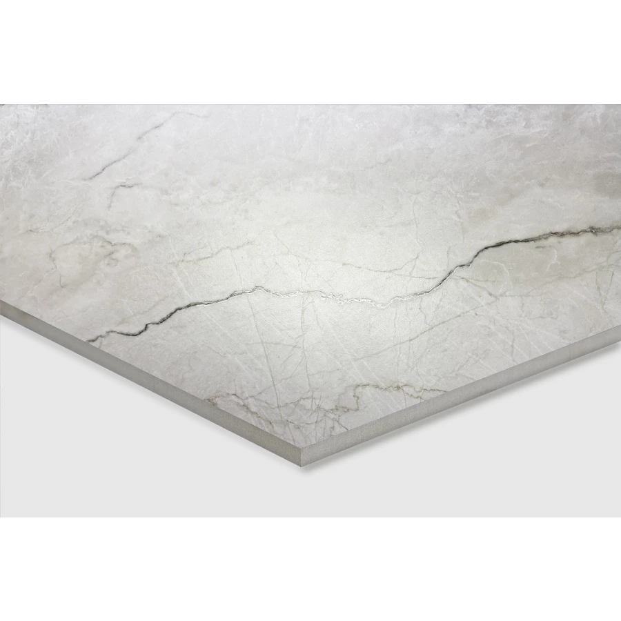 Керамогранит Creanza Lumiere White Matt Glossy матовый с глянцевым эффектом белый CZ-GL06-B 160х80 см