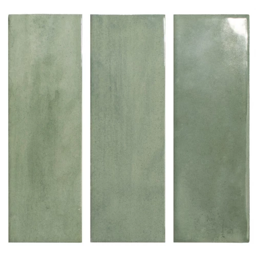 Плитка настенная DNA Calema Clover Gloss глянцевая салатовая 16х5,2 см