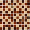 Мозаика Bonaparte Стеклянная мозаика Toffee mix 25х25 глянцевая коричневая 30х30 см