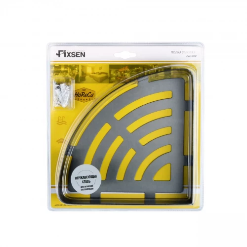 Полка Fixsen Hotel угловая одноэтажная графит FX-31003M