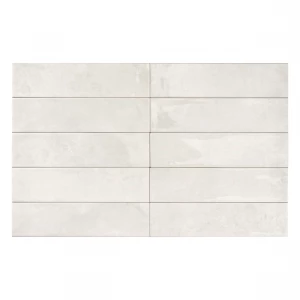 Плитка настенная Smile Tile Тропикана Пеарл / Tropicana Pearl глянцевая светло-серая 69413937 30х7,5 см