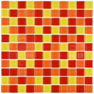 Мозаика Bonaparte Стеклянная мозаика Fruit mix 25х25 глянцевая многоцветная 30х30 см
