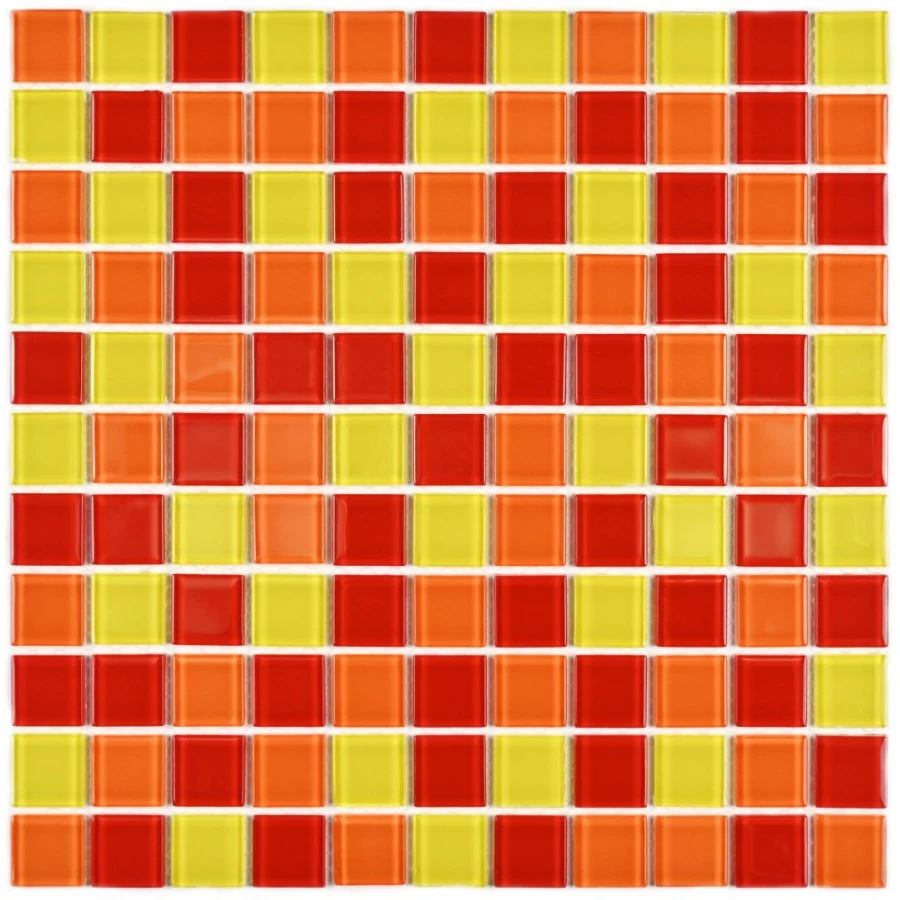 Мозаика Bonaparte Стеклянная мозаика Fruit mix 25х25 глянцевая многоцветная 30х30 см