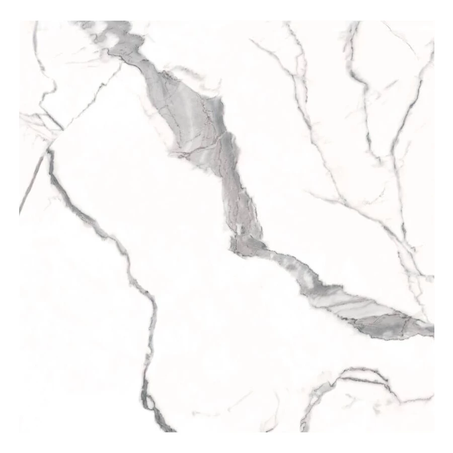 Керамогранит A-Ceramica Helen Polished глянцевый белый 166742 60х60 см