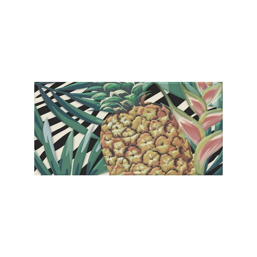 Плитка настенная Kerama Marazzi Пальмейра 2 Декор матовый зеленый HGD\A493\19056 20х9,9 см